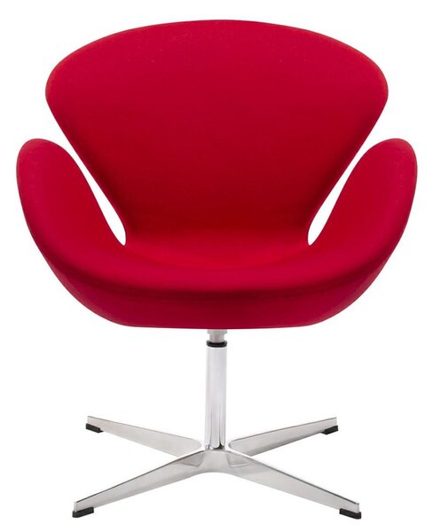 King Home Swan Wool Premium Forgószék Piros Kasmírgyapjú
