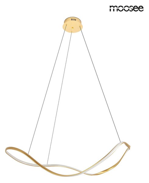 MOOSEE Waves 100 Arany Hullámos LED Függőlámpa