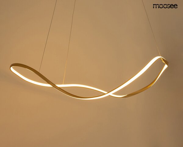 MOOSEE Waves 100 Arany Hullámos LED Függőlámpa