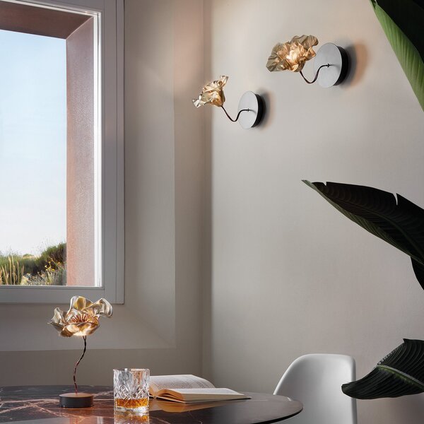 Fali Lámpa Slamp, LaFleur, dimmable, Arany / Sárgaréz, Nappali, Műanyag, Dizájn