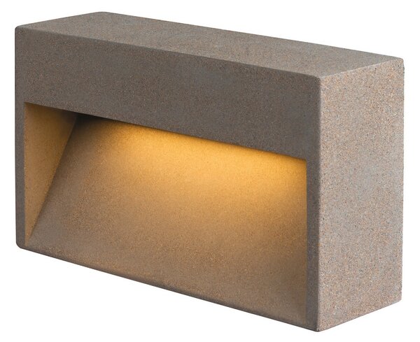 Concreto LED kültéri fali lámpa L IP65 világosszürke