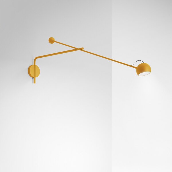 Fali Lámpa Artemide, Ixa, dimmable, Sárga, Nappali, Fém, Dizájn