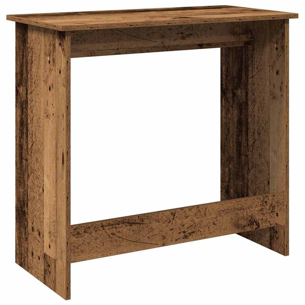 Antik fa színű szerelt fa íróasztal 80 x 40 x 75 cm