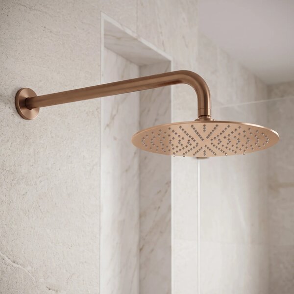 Kerek zuhanykar REA JS-9021 40cm Brush copper