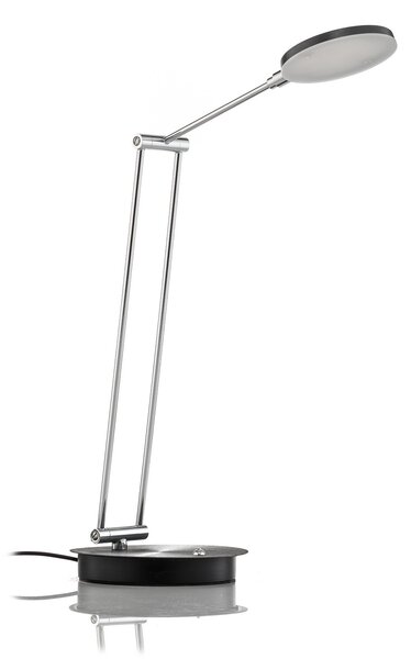 Asztali lámpa Lucande, Ensley, dimmable, Fekete, Nappali, Fém, Modern