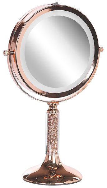 Sminktükör LED BAIXAS Rose gold