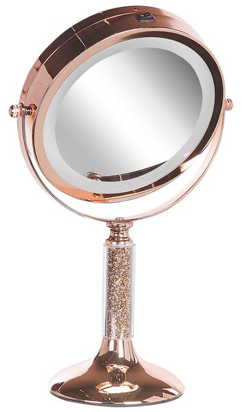 Sminktükör LED BAIXAS Rose gold