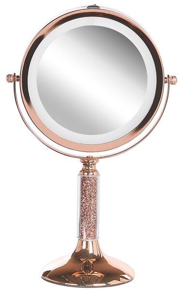 Sminktükör LED BAIXAS Rose gold