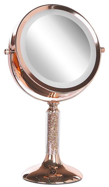 Sminktükör LED BAIXAS Rose gold