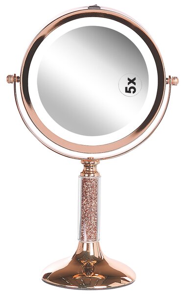 Sminktükör LED BAIXAS Rose gold