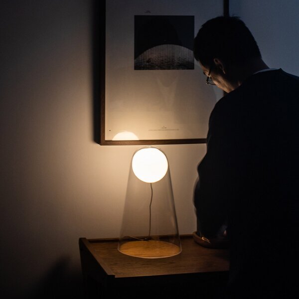 Asztali lámpa Foscarini, Satellight, dimmable, Átlátszó, Nappali, Üveg, Dizájn