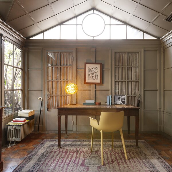 Asztali lámpa Kartell, Planet, dimmable, Sárga, Nappali, Műanyag, Dizájn