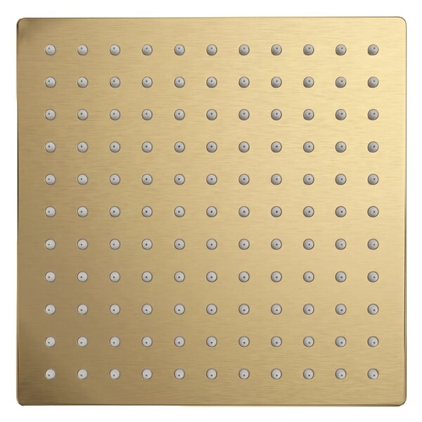 Négyzet alakú zuhanyfej REA JS-P015BG 25cm Brush Gold