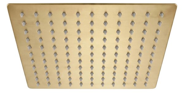 Négyzet alakú zuhanyfej REA JS-P015BG 25cm Brush Gold