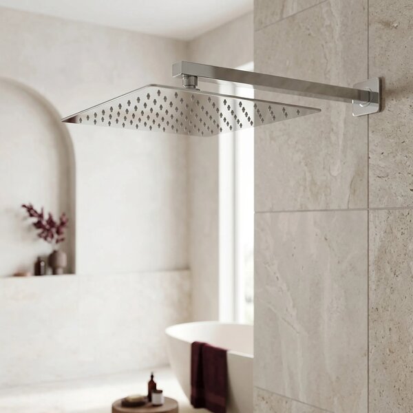 Négyzet alakú zuhanyfej REA JS-P015 30cm Chrome