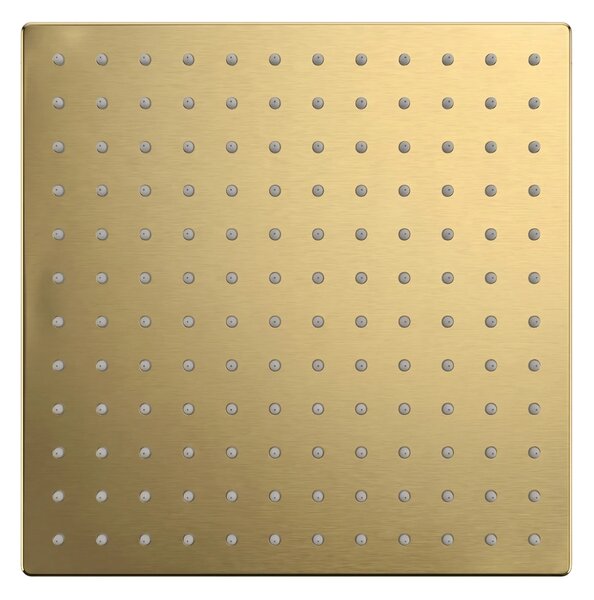 Négyzet alakú zuhanyfej REA JS-P015BG 30cm Brush Gold