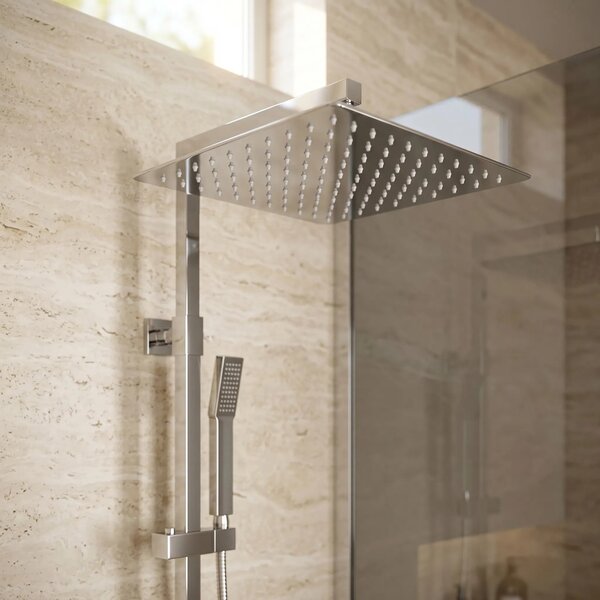 Négyzet alakú zuhanyfej REA JS-P015 30cm Chrome