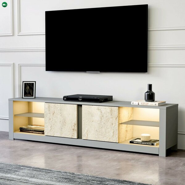 Aydos - Grey, Travertine
