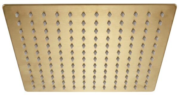 Négyzet alakú zuhanyfej REA JS-P015BG 30cm Brush Gold