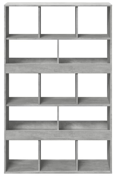 Betonszürke szerelt fa térelválasztó 100 x 33 x 156,5 cm