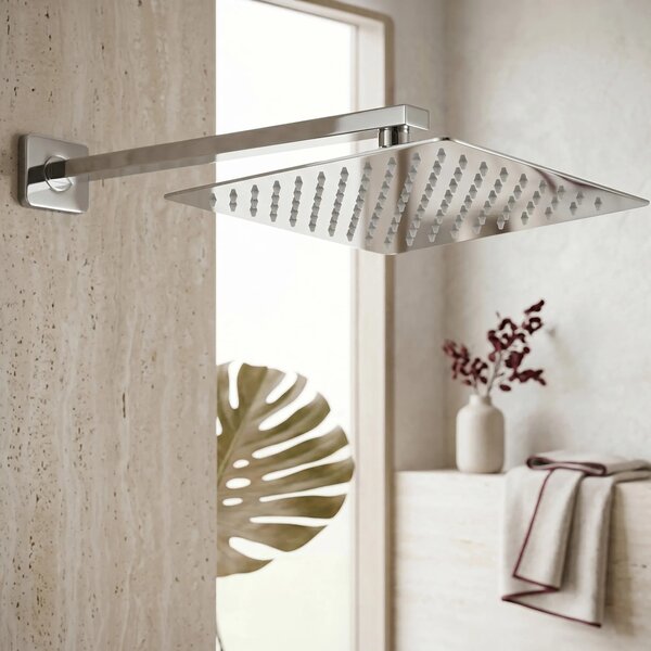 Négyzet alakú zuhanyfej REA JS-P015 30cm Chrome