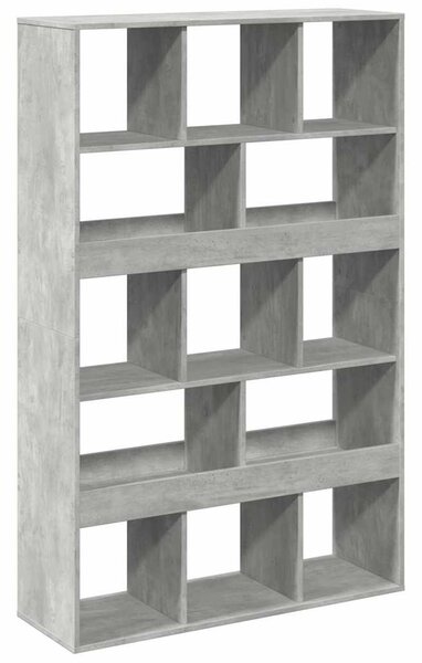 Betonszürke szerelt fa térelválasztó 100 x 33 x 156,5 cm