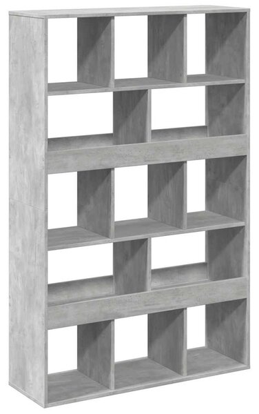 Betonszürke szerelt fa térelválasztó 100 x 33 x 156,5 cm