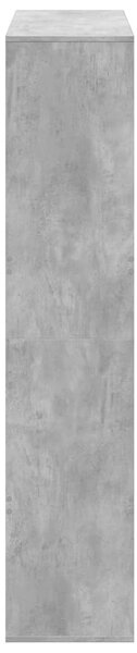 Betonszürke szerelt fa térelválasztó 100 x 33 x 156,5 cm