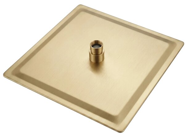 Négyzet alakú zuhanyfej REA JS-P015BG 30cm Brush Gold