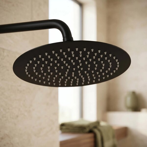 Kerek esőztető zuhanyfej REA JS-P014B 25cm Black