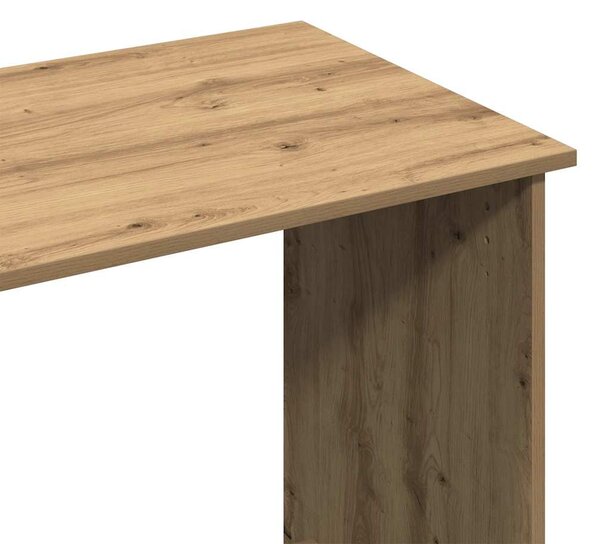 Kézműves tölgy színű szerelt fa íróasztal 80 x 40 x 75 cm