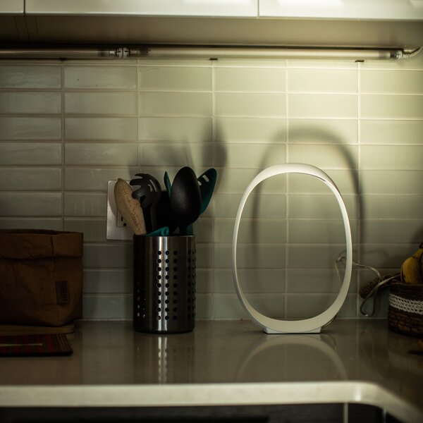 Asztali lámpa Foscarini, Anisha, dimmable, Fehér, Nappali, Műanyag, Dizájn