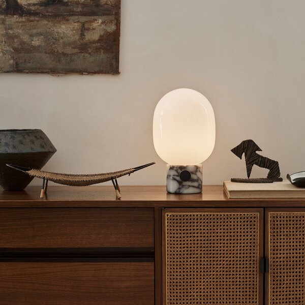 Asztali lámpa Audo Copenhagen, JWDA, dimmable, Fehér, Nappali, Üveg, Dizájn