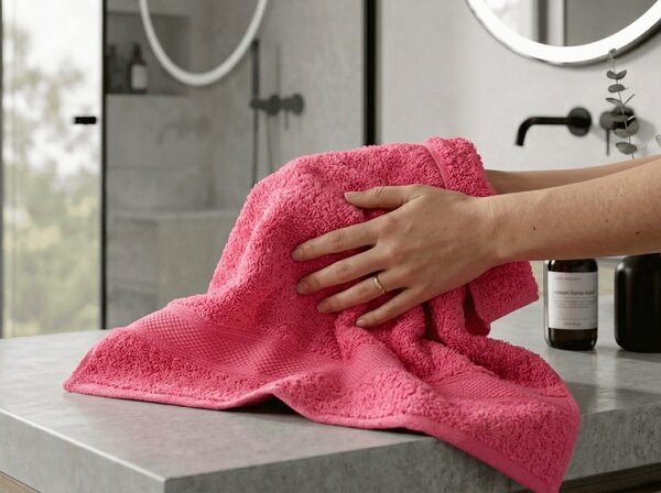 CLARYSSE ELEGANCE törölköző 60x110 cm korall, 100% pamut