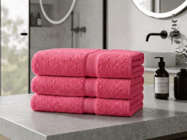 CLARYSSE ELEGANCE törölköző 60x110 cm korall, 100% pamut