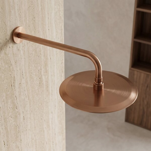 Kerek esőztető zuhanyfej REA JS-P014BRG 25cm Brush Copper