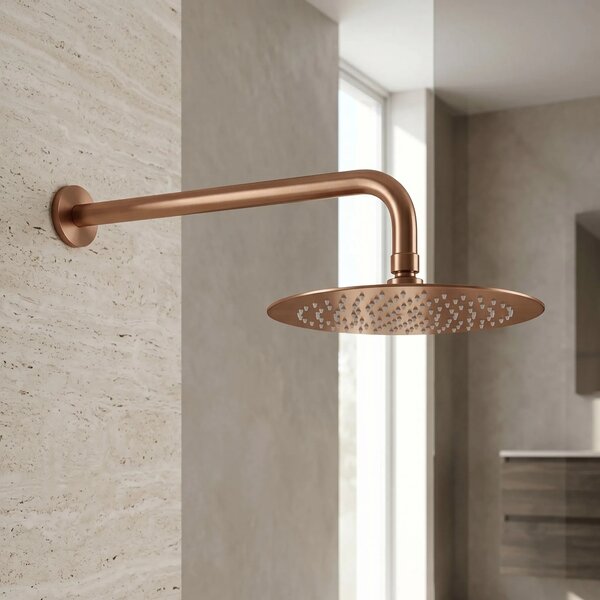 Kerek esőztető zuhanyfej REA JS-P014BRG 25cm Brush Copper
