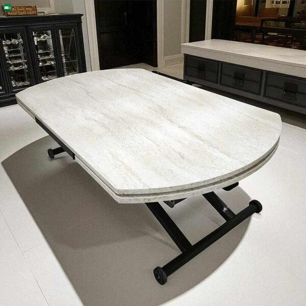 Yan Yari Oval - Travertine, Black