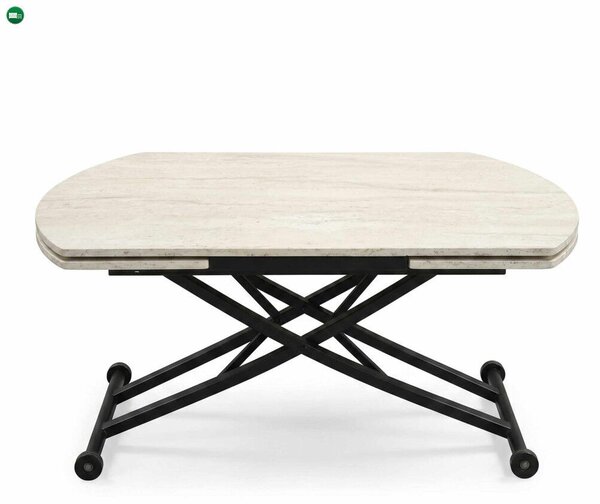 Yan Yari Oval - Travertine, Black