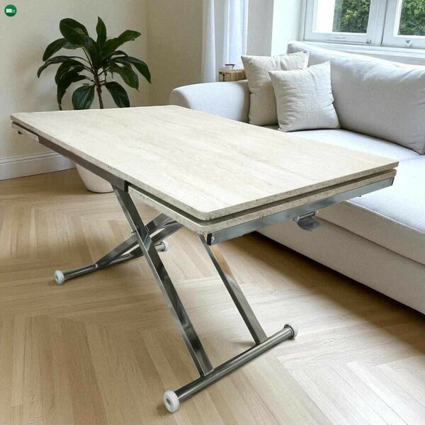 Yan - Travertine, Chrome