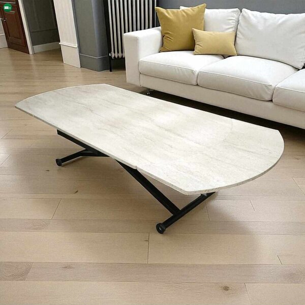 Yan Yari Oval - Travertine, Black