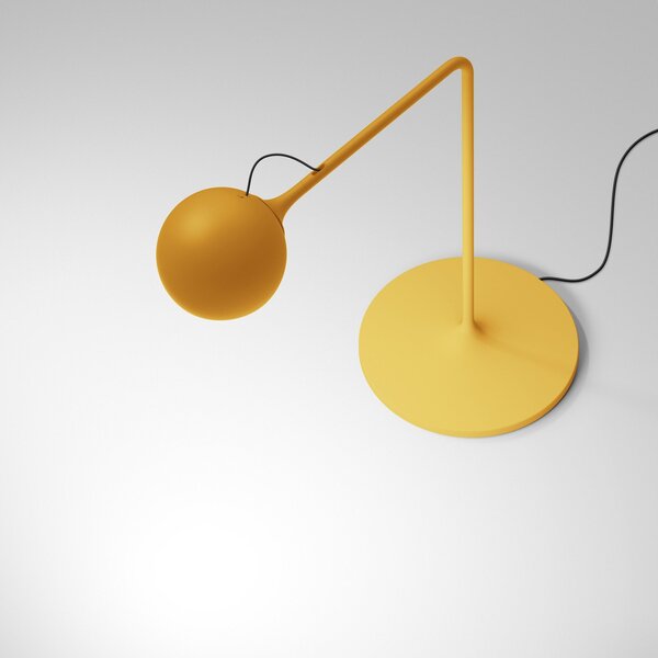 Asztali lámpa Artemide, Ixa, dimmable, Sárga, Nappali, Fém, Dizájn