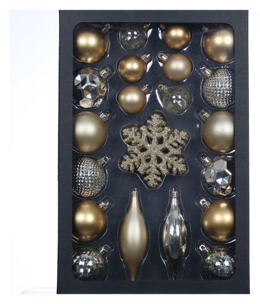 Retlux Karácsonyi díszkészlet 25 db arany/ezüst FT0837