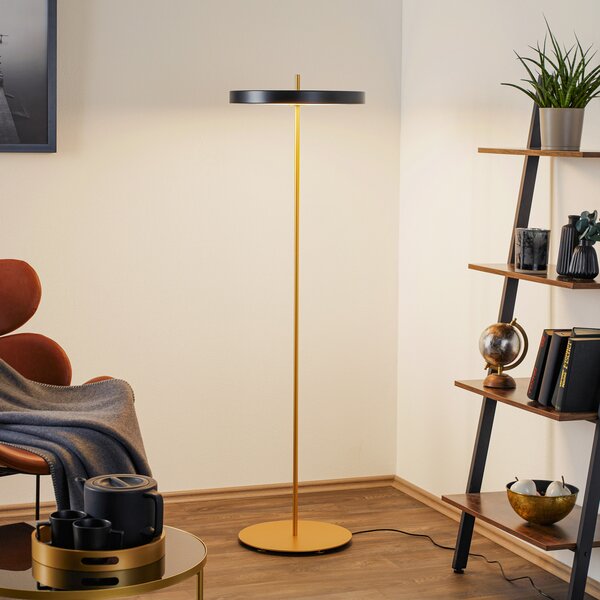 Állólámpa UMAGE, Asteria floor, dimmable, Fekete, Nappali, Fém, Dizájn