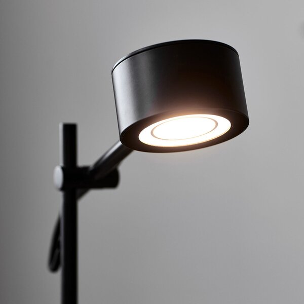 Állólámpa Nordlux, Clyde, dimmable, Fekete, Nappali, Fém, Modern