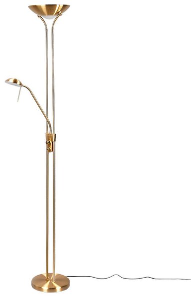 Állólámpa Lindby, Josefin, dimmable, Arany / Sárgaréz, Nappali, Fém, Modern