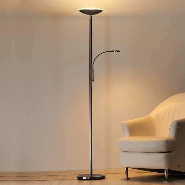 Állólámpa Lindby, MALEA, dimmable, Fémes, Nappali, Fém, Modern