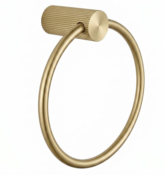 Fürdőszobai akasztó Ring 64106 SOLO Brush Gold