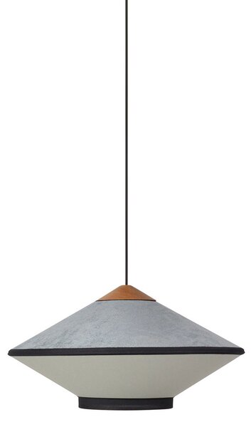 Függőlámpa Forestier, Cymbal S, dimmable, Kék, Nappali, Szövet / Textília, Dizájn