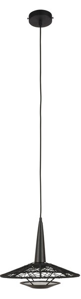 Függőlámpa Forestier, Carpa S, dimmable, Fekete, Nappali, Szövet / Textília, Dizájn